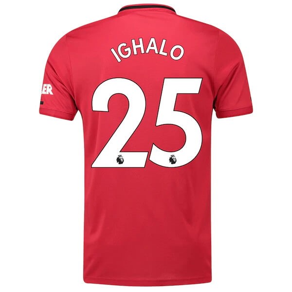 Camiseta Manchester United NO.25 Ighalo Replica Primera Ropa 2019/20 Rojo